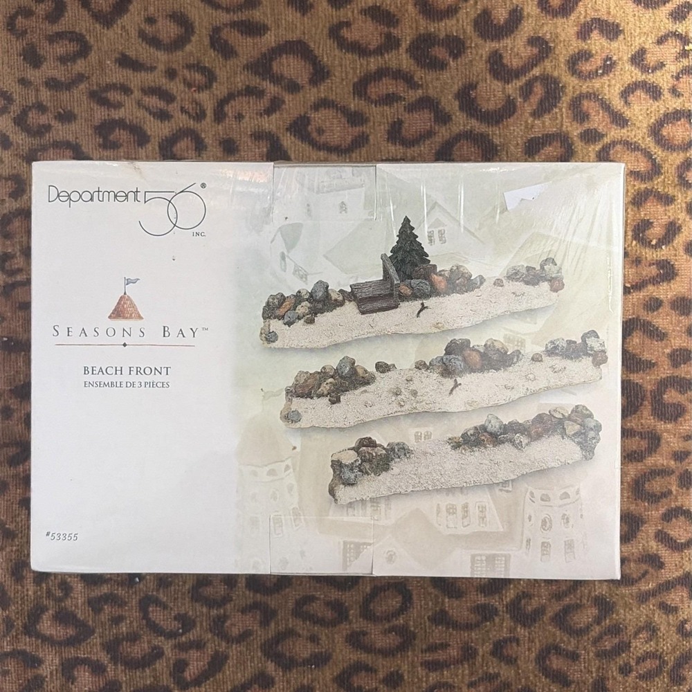 Department 56 Seasons Bay Beach Front 1998 3 Pieces #53355 w/Box‎ & Sealed